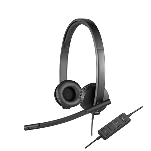 Slušalke Logitech H570e, črna (981-000575)