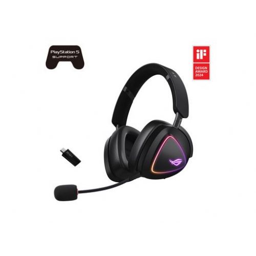 Slušalke Asus ROG Delta II (črna, WLAN, Bluetooth)