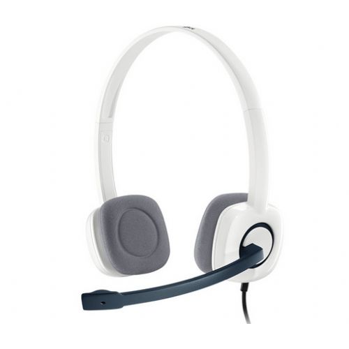 Slušalke Logitech H150, bele, stereo