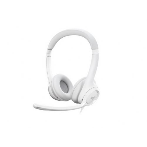 Slušalke Logitech H390, bele, USB