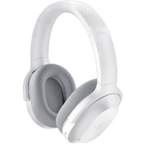 Slušalke Razer Barracuda White aktivno zmanjševanje šuma, Bluetooth, USB-C, 40 ur baterije, 50 mm gonilniki