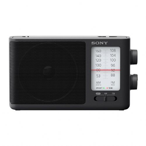 Prenosni radio Sony ICF-506 prenosni, AM/FM, vgrajeni zvočniki, izhod za slušalke, črna barva