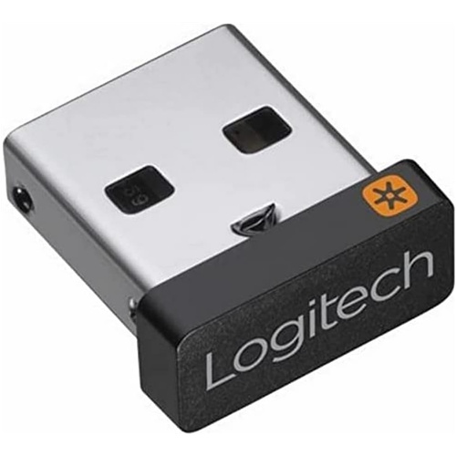 Sprejemnik Logitech Unifying Receiver 2,4 GHz, povezava do 6 naprav, majhen, doseg 10 m, kompatibilen z Windows in MacOS