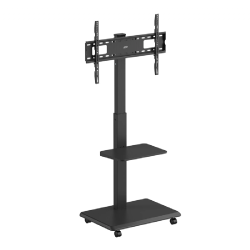 Stojalo za TV ErgoOffice ER-304B od 37''- 75'', do 50 kg, jeklo/plastika, črne barve