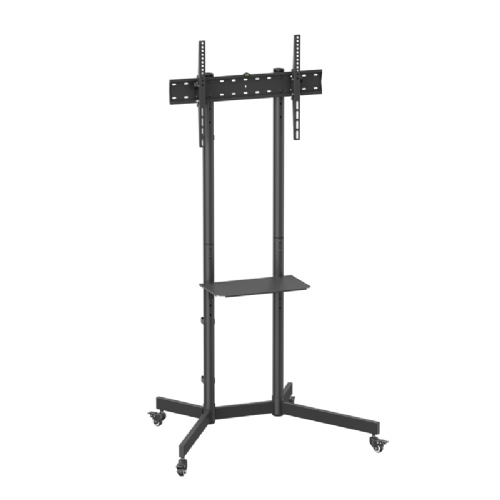 Stojalo za TV Gembird TVS-70T-01, 94–178 cm (37"–70"), mobilno, VESA do 600x400, nastavljiva višina, kolesa, črne barve