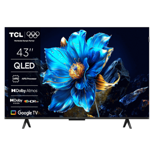 Televizor TCL 43P7K, 109 cm (43"), 4K UHD 3840 × 2160, QLED, 60 Hz, Google TV