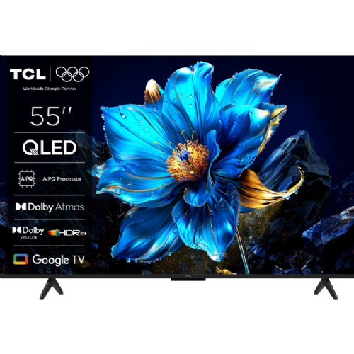 Televizor TCL 55P7K, 139 cm (55"), 4K QLED, 60 Hz, Google TV, HDR Dolby Vision