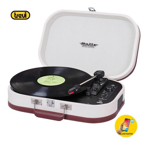 TREVI TT 1020 SALLY BT Prenosni gramofon s tehnologijo Bluetooth, USB, AUX-IN, RCA, bež (beige)