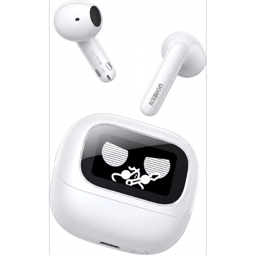 Slušalke Ugreen LightBuds Magic Bluetooth 6.0, Hi-Res Audio, do 30 h avtonomije, IPX5, bela