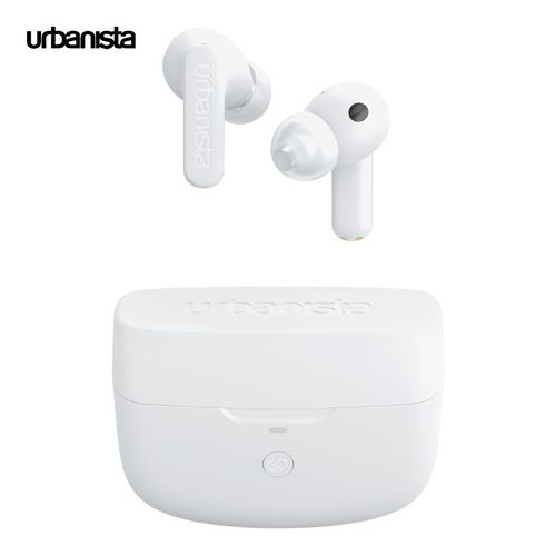 URBANISTA ATLANTA brezžične slušalke, Bluetooth® 5.2, TWS, ANC, do 34 ur predvajanja, upravljanje na dotik, IPX4 vodoodpornost, USB Type-C, bele (Pure White)