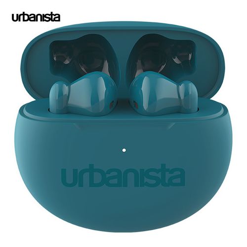 URBANISTA AUSTIN brezžične slušalke, Bluetooth® 5.3, TWS, do 20 ur predvajanja, upravljanje na dotik, IPX4 vodoodpornost, USB Type-C, zelene (Lake Green)