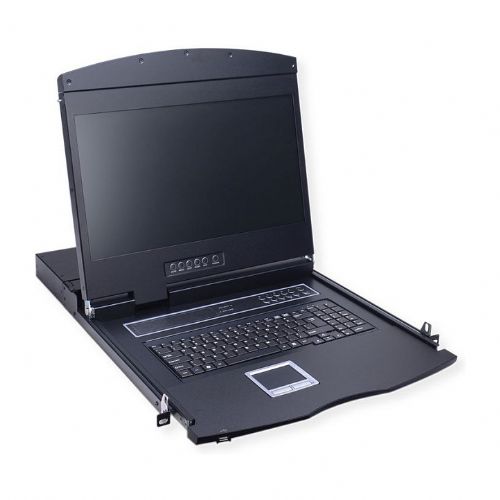 VALUE 19-palčno KVM stikalo, 8 vrat, 43 cm (17") TFT (4:3), VGA, USB, razporeditev kanalov