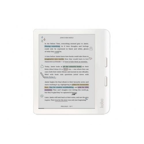 E-bralnik Kobo Libra Colour, 7'' Touch, 32 GB, Wi-Fi, bel