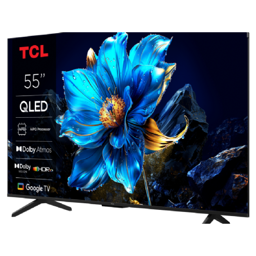 Televizor TCL 55P8K, 139 cm (55"), 4K QLED 3840 x 2160, 144 Hz, Google TV, Dolby Atmos