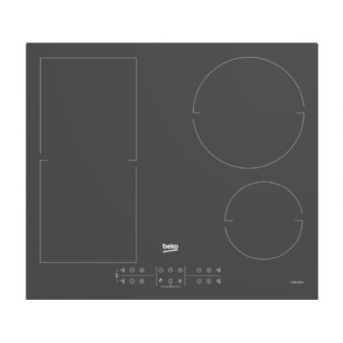 Indukcijska kuhalna plošča Beko HII64200FMTZG, 60 cm, 4 kuhališča, IndyFlex, 7200 W, kamnito sive barve