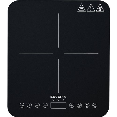 Prenosna indukcijska kuhalna plošča Severin KP 1025, Ø 22 cm, 10 stopenj moči, upravljanje na dotik, samodejno zaznavanje lonca