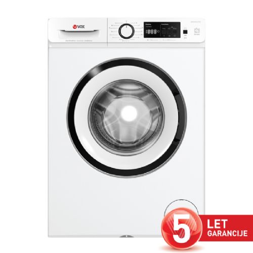 Pralni stroj Vox WMI 1280-SAT15A, 8 kg, 1200 o/min, inverter motor, SteamAssist, bele barve