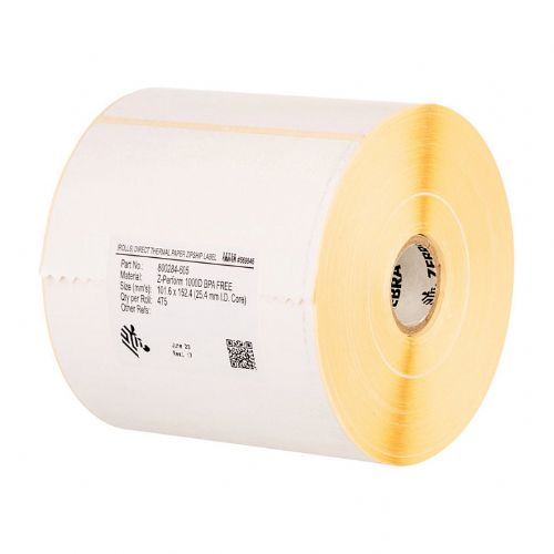 Etiketa Zebra UN620E samolepilna, 10,2x6,4 cm, papir, mat, prenos toplote