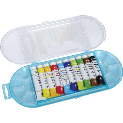 Tempera barvice Karbon, 10 × 12 ml, aluminijaste tubice, visoka pigmentacija