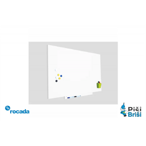 Bela magnetna tabla Rocada 100x150cm SkinBoard