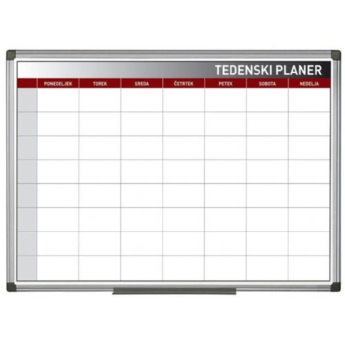 Magnetni tedenski planer Bi-Office 60 x 90 cm