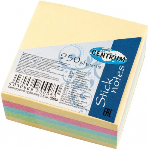 Blok samolepilni 51x51 neon centrum 250l