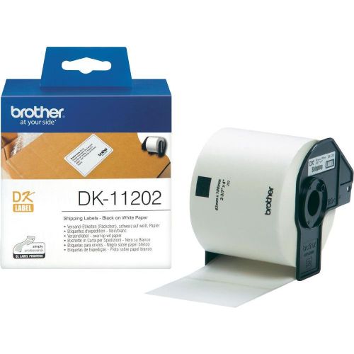 Brother DK-11202 (62mm x 100mm x 300) črno na belo, naslovne etikete