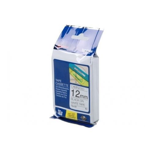 Brother TZE-231 (TZE231) 12mm x 8m črno na belo, etikete
