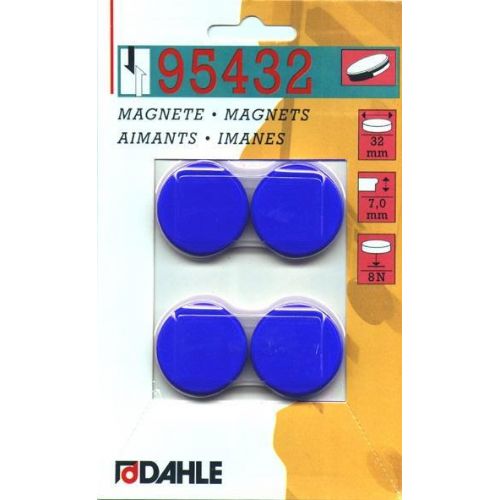 Dahle Magnet y32mm moder 4 kos