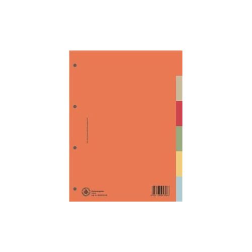 Donau Ločilni listi, kartonski, 6-delni, barvni