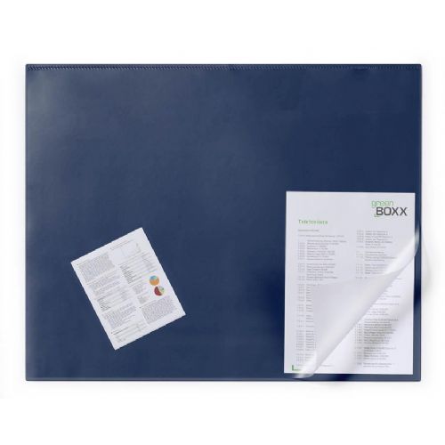 Durable Namizna podloga 65 x 50 cm, modra s prevleko