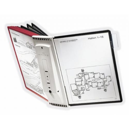 Durable Stojalo Sherpa z 10 mapami (5631), stensko