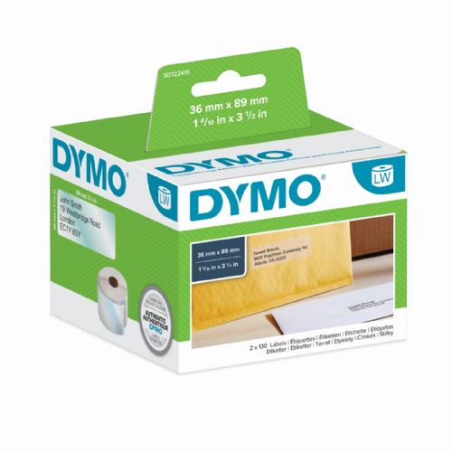 DYMO LW nalepke 36 x 89mm, 99013, prozorne