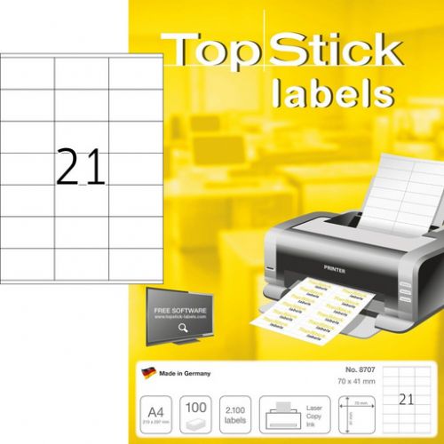 ETIKETE 70 x 41 mm 8707 UNIVERZALNE TOPSTICK HERMA 100/1 ...