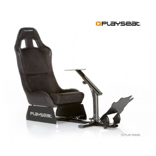 Gaming stol Playseat Evolution REM.00008 črn, usnjen videz, nastavljiv, zložljiv, združljiv z volani in pedali