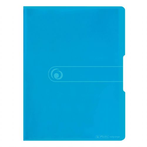 Herlitz mapa z vl. mapami 20/1, A4, transparent modra