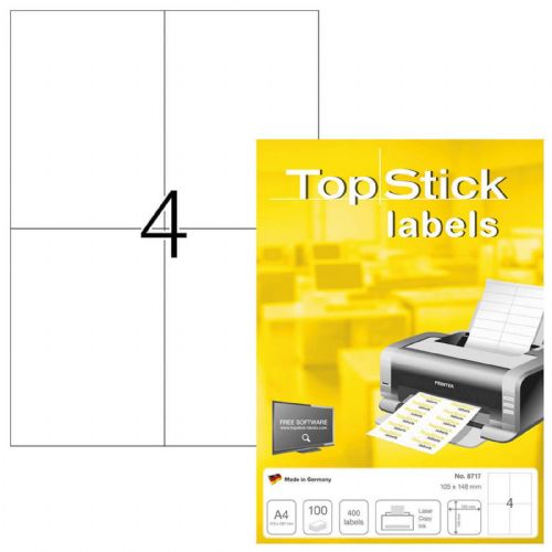 Herma etikete TopStick, 105x148 mm, 100/1