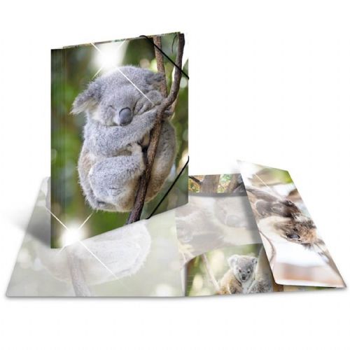 Herma mapa s klapo in elastiko, Glossy, A3 pkher19333