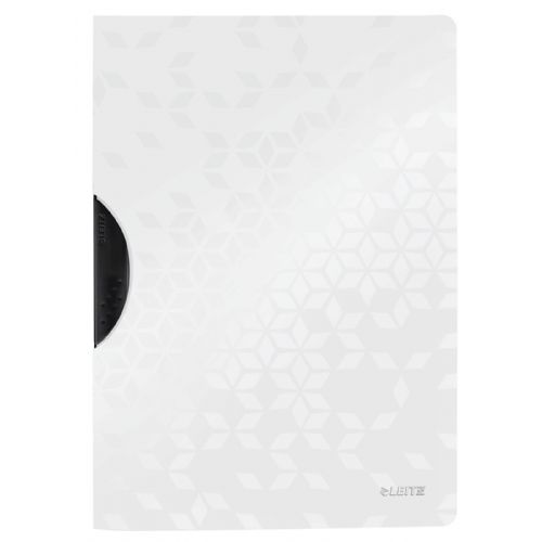 Leitz clip mapa WOW, A4, bela