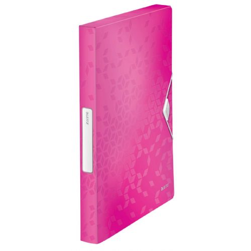 Leitz mapa s klapo in elastiko WOW, A4, pink