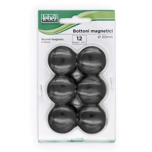 Magnetki lebez 30mm 1/12 črni