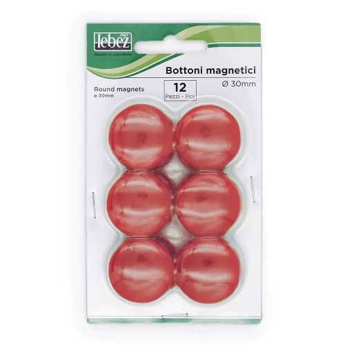 Magnetki lebez 30mm 1/12 (rdeči)