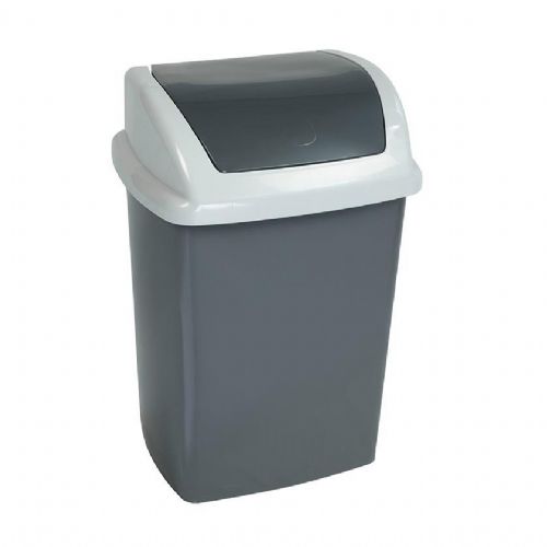 Koš za smeti Maul MAULswing 10l nihajni pokrov, trpežna PP plastika, enostavno čiščenje, zadrževanje vonjav, reciklabilen