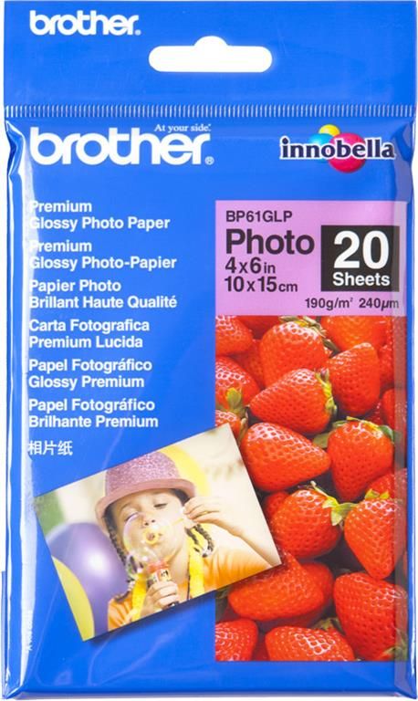Papel Fotográfico 10x15 Glossy BP71GP20, Brother