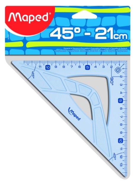 MAPED Geometric - Équerre 21 cm - 45°