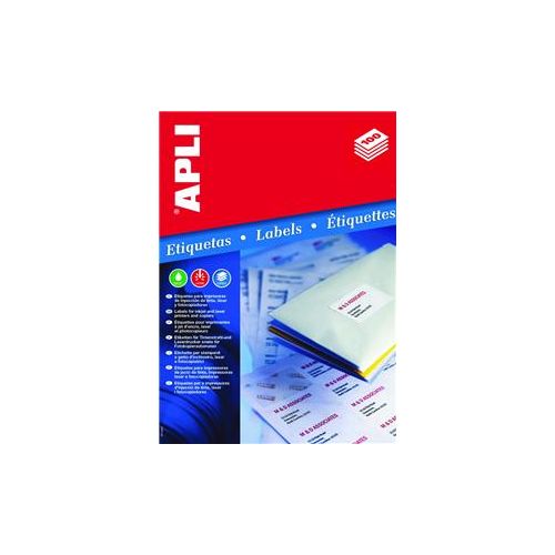 Apli Nalepka 48,5x25,4 odstranljiva, 100l