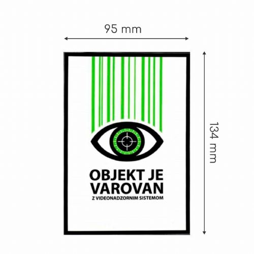 Nalepka "VIDEO" A6 (134x95) prozorna