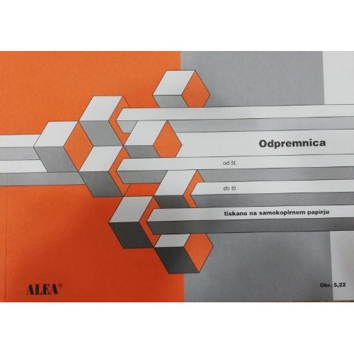 Obrazec 5,22 odpremnica a5