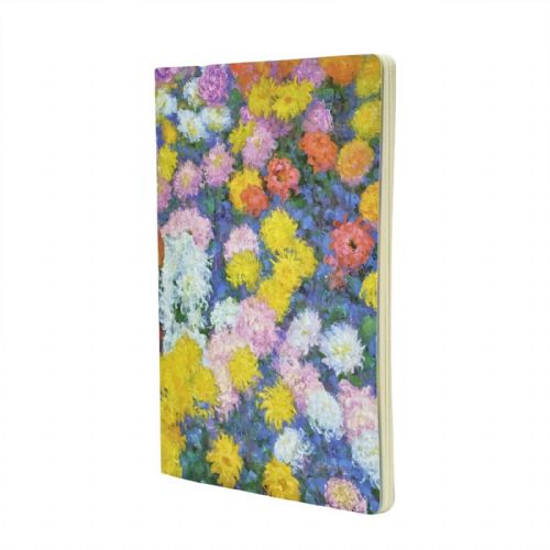 Paperblanks Cahier Monet’s Chrysanthemums, A4, črtni