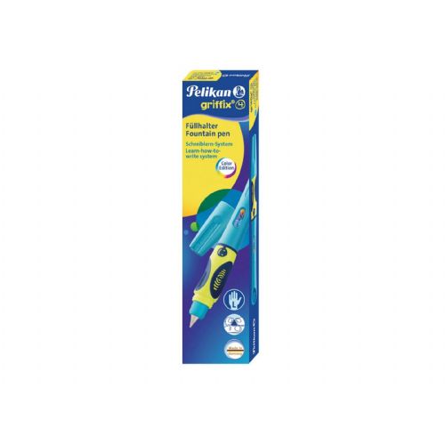 Pelikan nalivno pero Griffix za levičarje, Fresh Blue, v škatli
